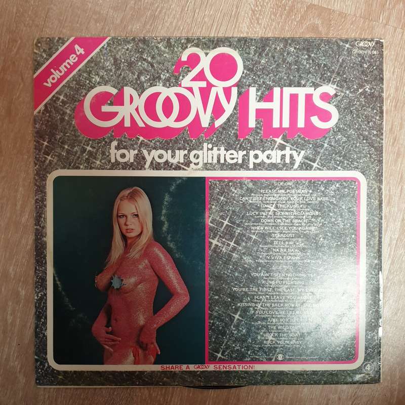 20 Groovy Hits For Your Glitter Party  Vinyl LP Record - Very-Good+ Quality (VG+)