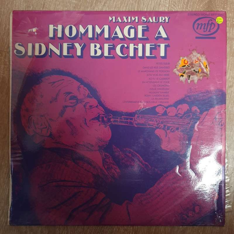 Maxim Saury and His Orchestra - Hommage A Sidney Bechet  Vinyl LP Record - Very-Good+ Quali...