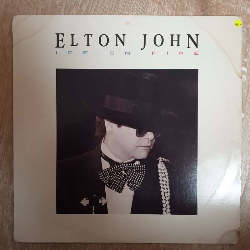 Elton John - Ice On Fire  Vinyl LP Record - Very-Good+ Quality (VG+)