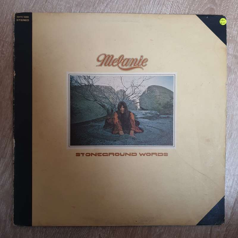 Melanie  Stoneground Words with Poster  Vinyl LP Record - Very-Good+ Quality (VG+)