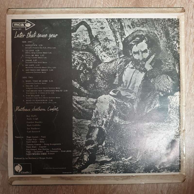 Matthews Southern Comfort  Later That Same Year - Vinyl LP Record - Opened  - Very-Good  Quali...