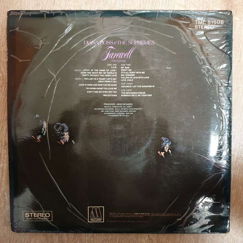 Diana Ross & The Supremes - Farewell  - Vinyl LP Record - Opened  - Very-Good+ Quality (VG+)