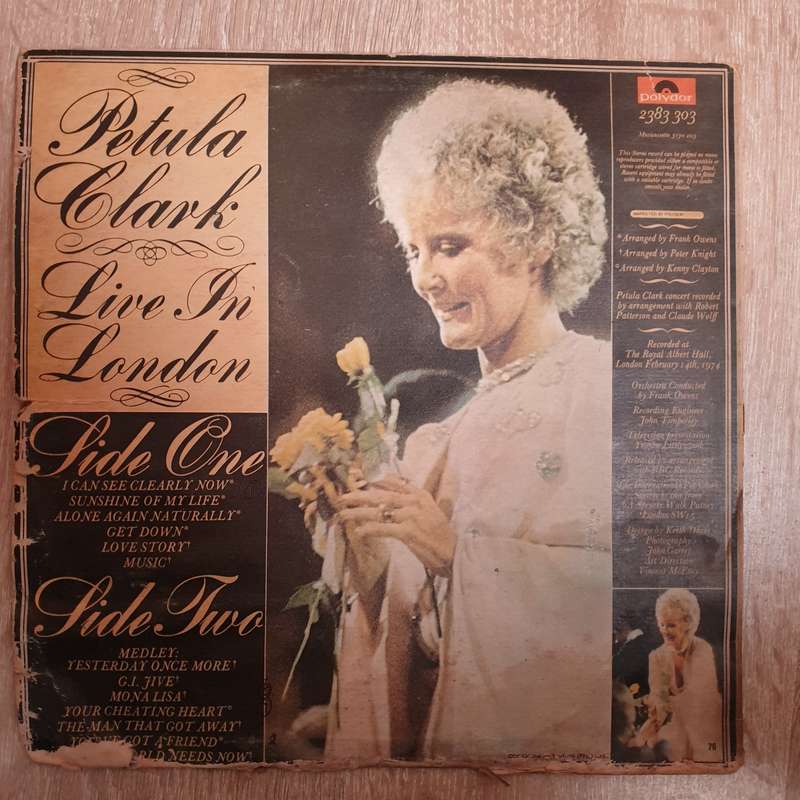 Petula Clark  Live In London - Vinyl LP Record - Opened  - Very-Good  Quality (VG)