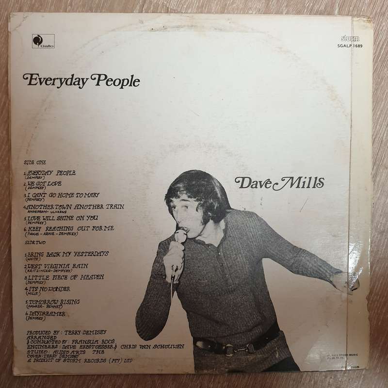 Dave Mills - Everyday People - Vinyl LP Record - Opened  - Good+ Quality (G+)