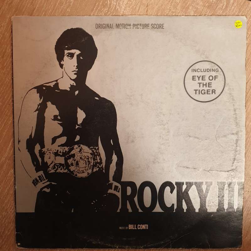 Rocky III  - (Original Motion Picture Score) - Bill Conti  Vinyl LP Record - Very-Good+ Qua...