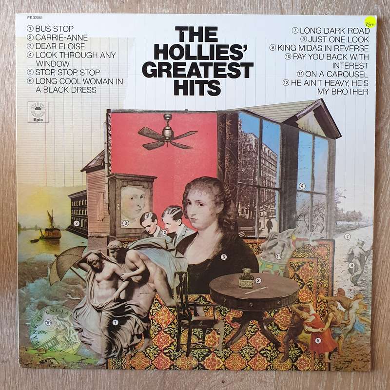 The Hollies  The Hollies' Greatest Hits - Vinyl LP Record - Opened  - Very-Good+ Quality (VG+)