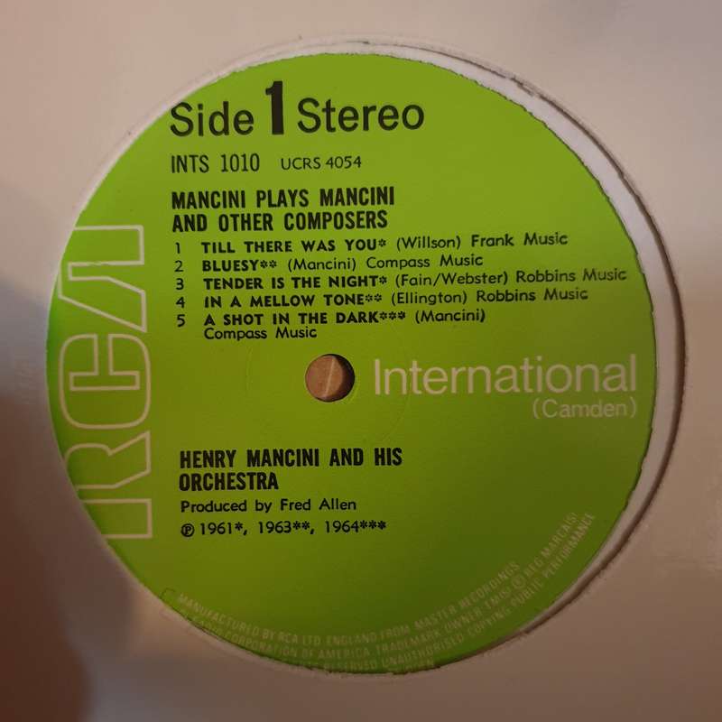 Henry Mancini And His Orchestra  Mancini Plays Mancini (And Other Composers)   Vinyl ...