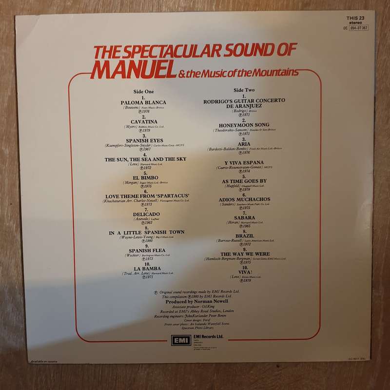 Manuel And The Music Of The Mountains  The Spectacular Sound Of Manuel And The Music Of The...