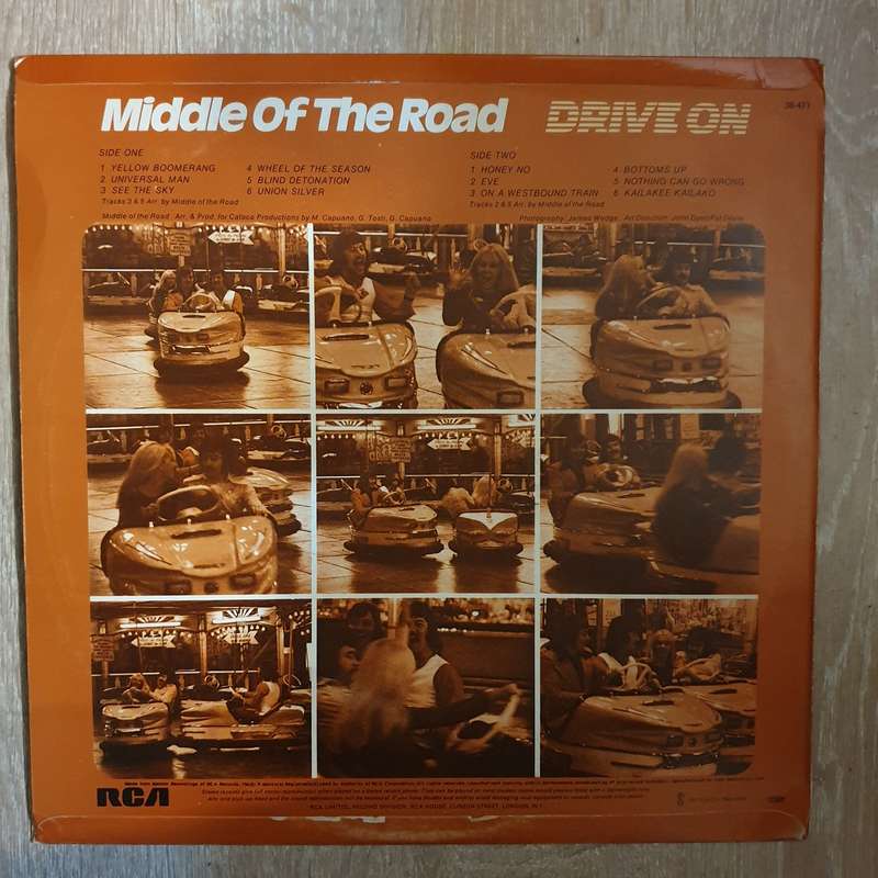 Middle Of The Road  Drive On  Vinyl LP Record - Very-Good+ Quality (VG+)