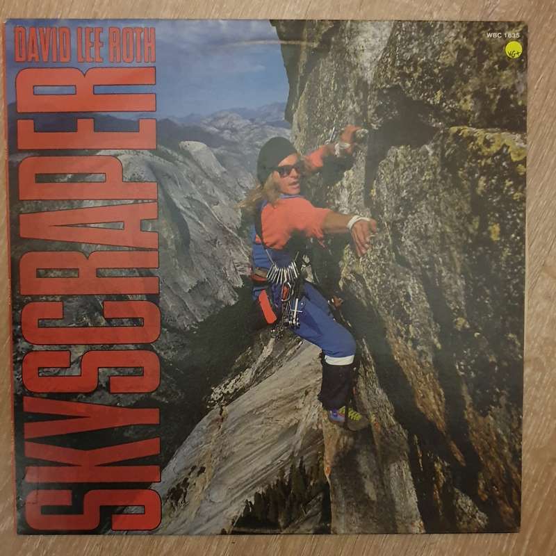 David Lee Roth  Skyscraper   Vinyl LP Record - Very-Good+ Quality (VG+)