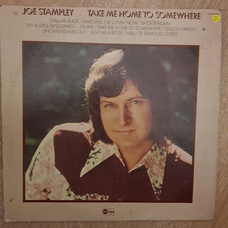 Joe Stampley  Take Me Home To Somewhere - Vinyl LP Record - Very-Good+ Quality (VG+)