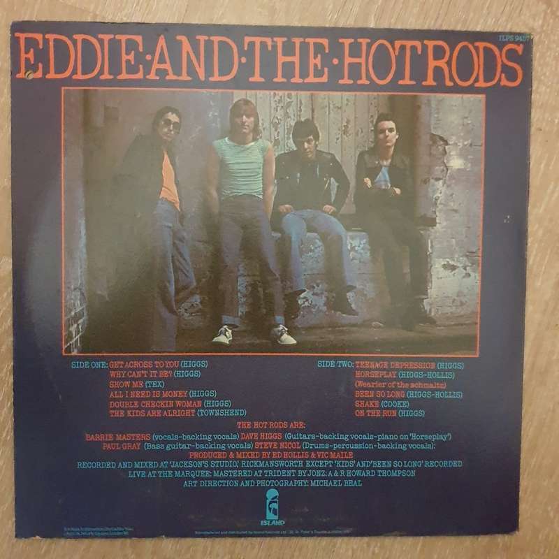 Eddie And The Hotrods  Teenage Depression - Vinyl LP Record (VG+)
