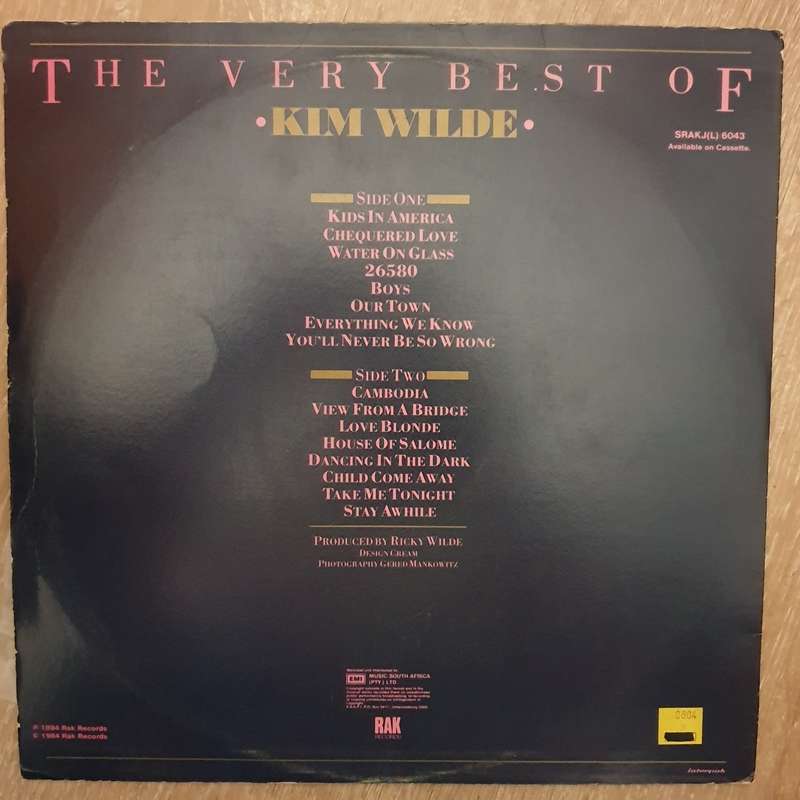 Kim Wilde  The Very Best Of Kim Wilde - Vinyl LP Record - Very-Good+ Quality (VG+)