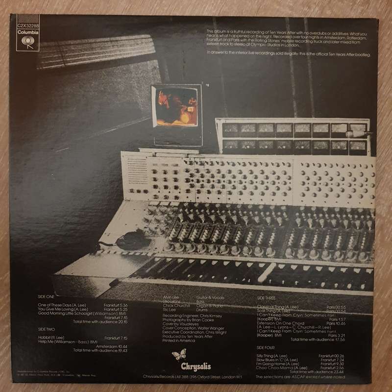 Ten Years After  Recorded Live - Vinyl LP Record - Very-Good+ Quality (VG+)