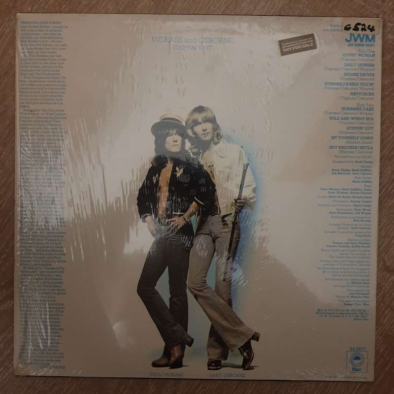 Vigrass And Osborne  Steppin' Out - Vinyl LP Record - Very-Good+ Quality (VG+)