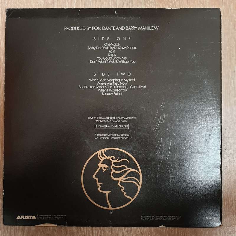 Barry Manilow - One Voice - Vinyl LP Record - Very-Good- Quality (VG-)