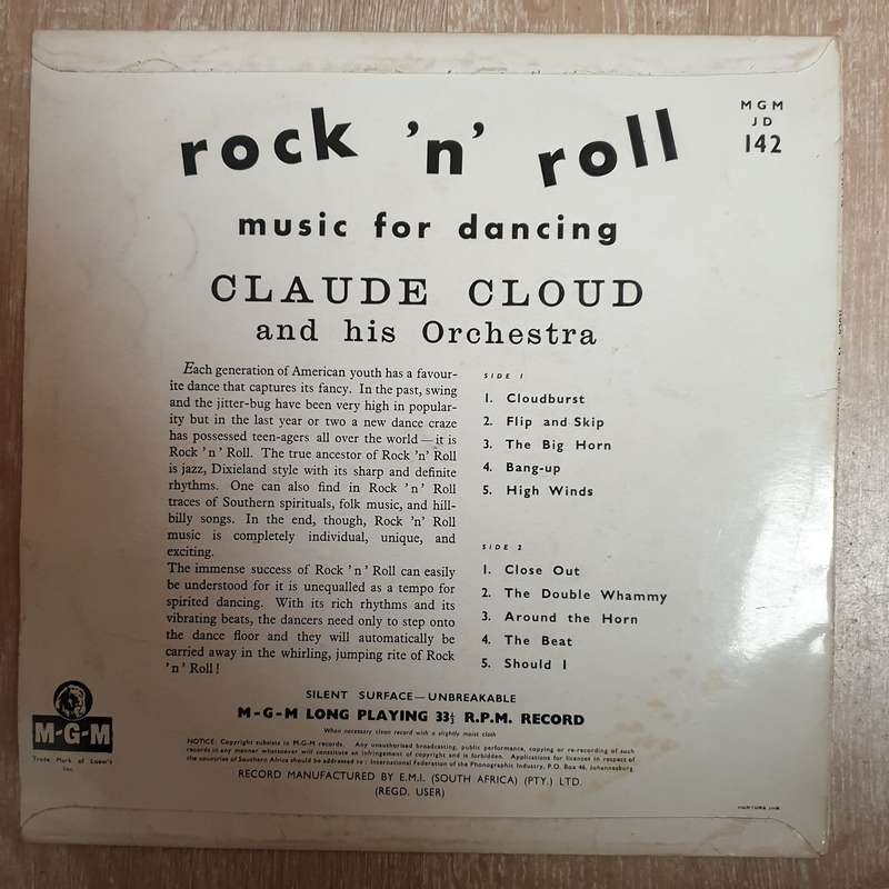 Claude Cloud And His Orchestra - Rock 'n Roll  - Vinyl LP Record - Opened  - Good+ Quality (G+)