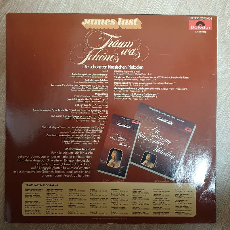 James Last  Rosen Aus Dem Süden - James Last Spielt Johann Straub - Vinyl LP Record - Very...