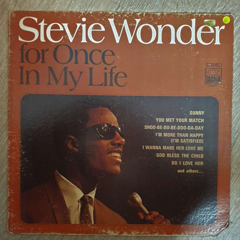 Stevie Wonder  For Once In My Life - Vinyl LP Record - Opened  - Very-Good- Quality (VG-)