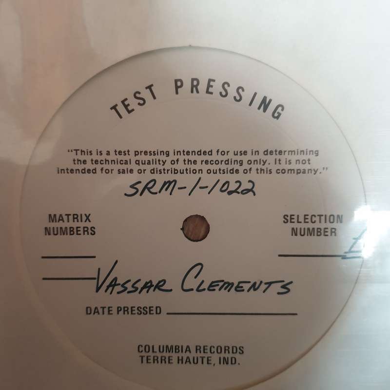 Vassar Clements  Vassar Clements (Test Pressing) - Vinyl LP Record - Very-Good+ Quality (VG+)