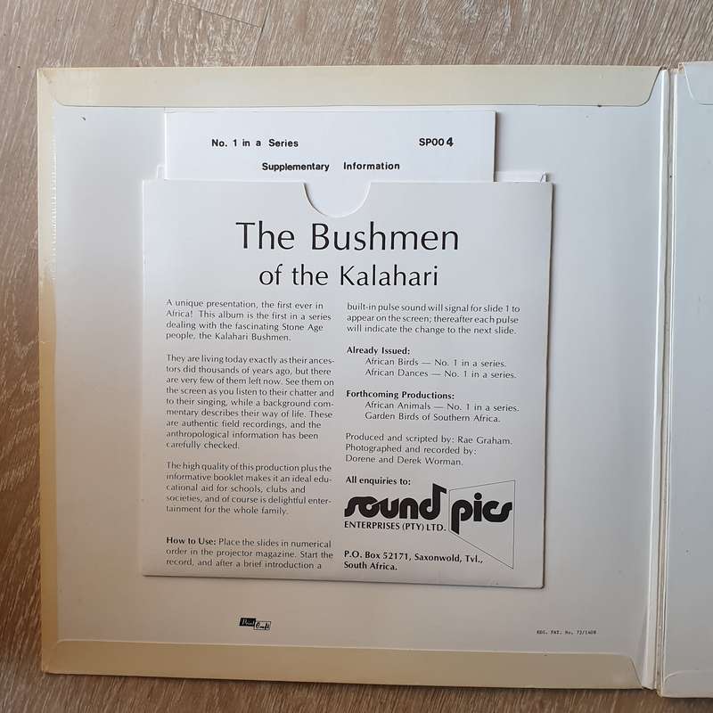 The Bushmen - Record and 16 Colour Slides -  Vinyl LP Record - Very-Good+ Quality (VG+)
