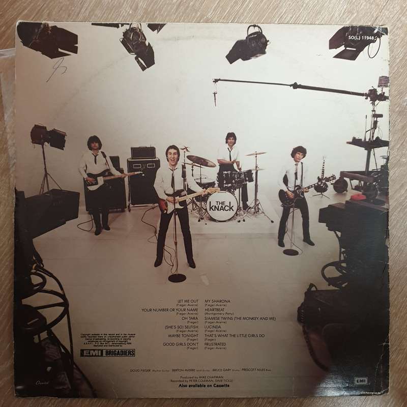The Knack  Get The Knack-  Vinyl LP Record - Very-Good+ Quality (VG+)