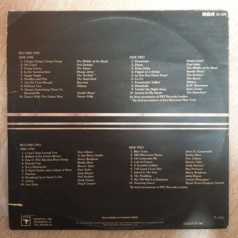 40 Golden Greats - Original Artists - Vinyl LP Record - Very-Good+ Quality (VG+)