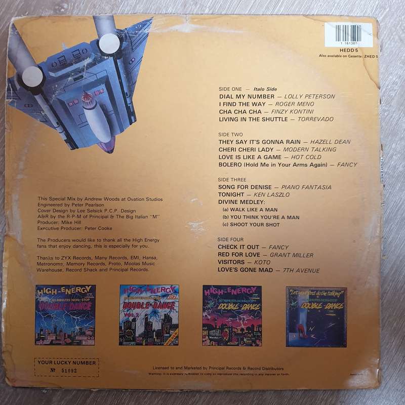High Energy Double Dance Vol 5 -  Double Vinyl LP Record - Very-Good+ Quality (VG+)