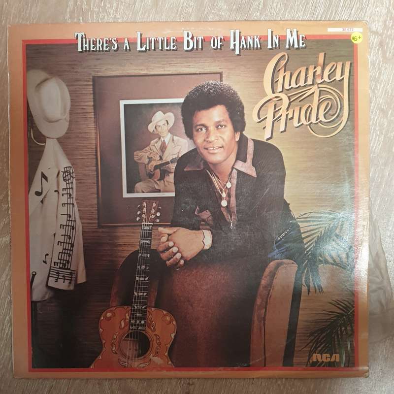 Charley Pride  There's A Little Bit Of Hank In Me - Vinyl LP Record - Very-Good+ Quality (VG+)