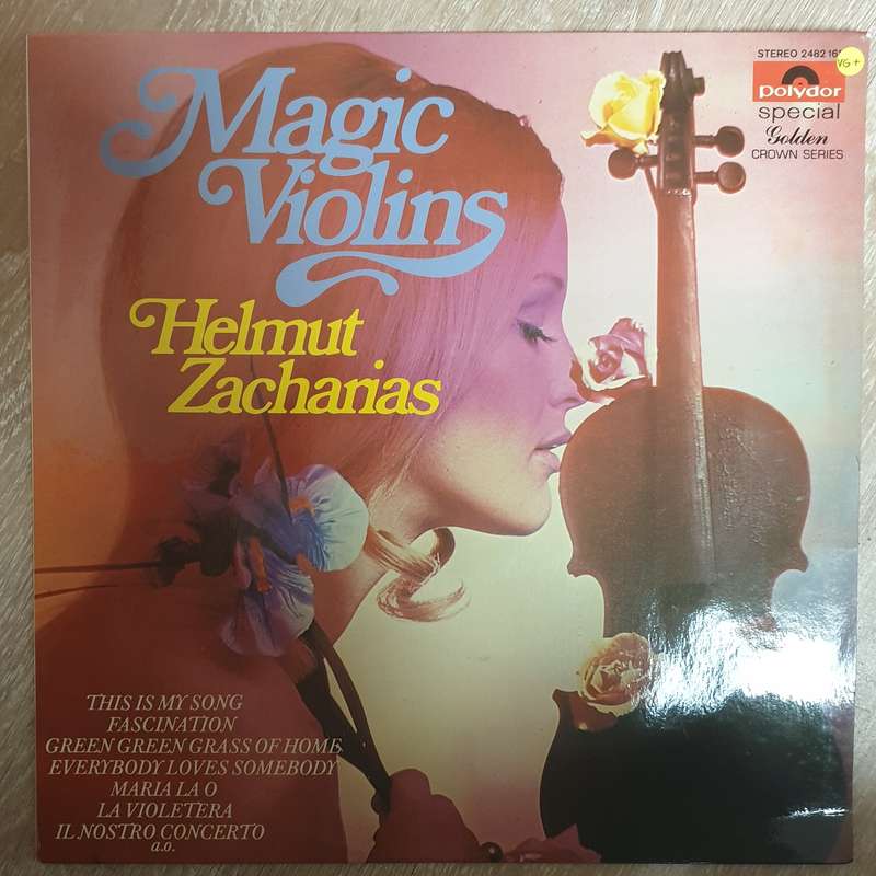 Helmut Zacharias - Magic Vio;ins -  Vinyl LP Record - Very-Good+ Quality (VG+)