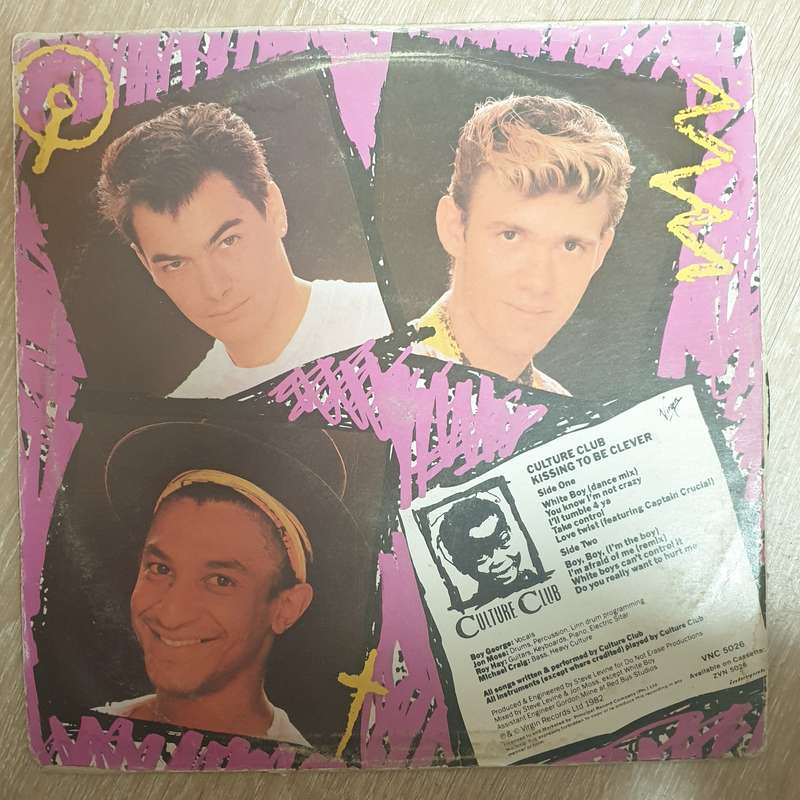 Culture Club - Kissing to be Clever -  Vinyl LP Record - Very-Good+ Quality (VG+)
