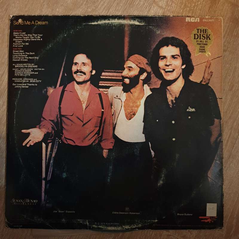 Brooklyn Dreams  Sleepless Nights - Vinyl LP Record - Very-Good+ Quality (VG+)