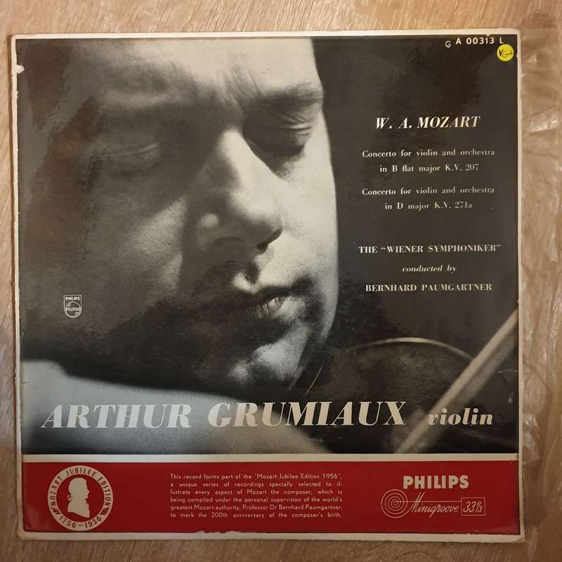 W. A. Mozart -, Arthur Grumiaux, Wiener Symphoniker, Bernhard Paumgartner  Concerto For Vio...