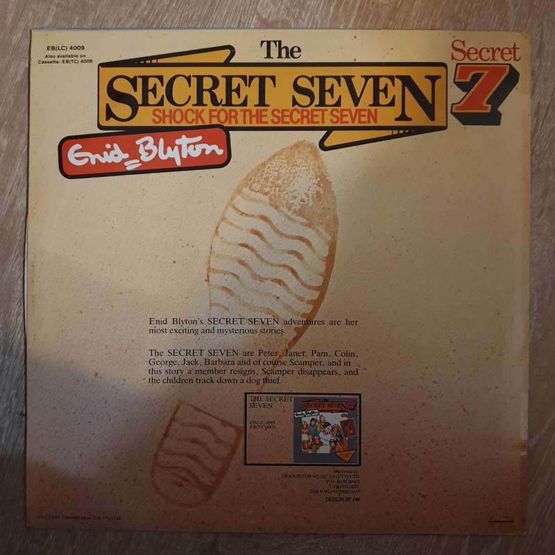 Enid Blyton's - The Secret Seven - Shock for the Secret Seven - Vinyl LP Record - Very-Good+ Qual...