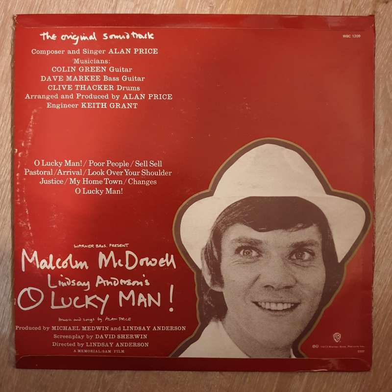 O Lucky Man - Alan Price - Vinyl LP Record - Very-Good+ Quality (VG+)