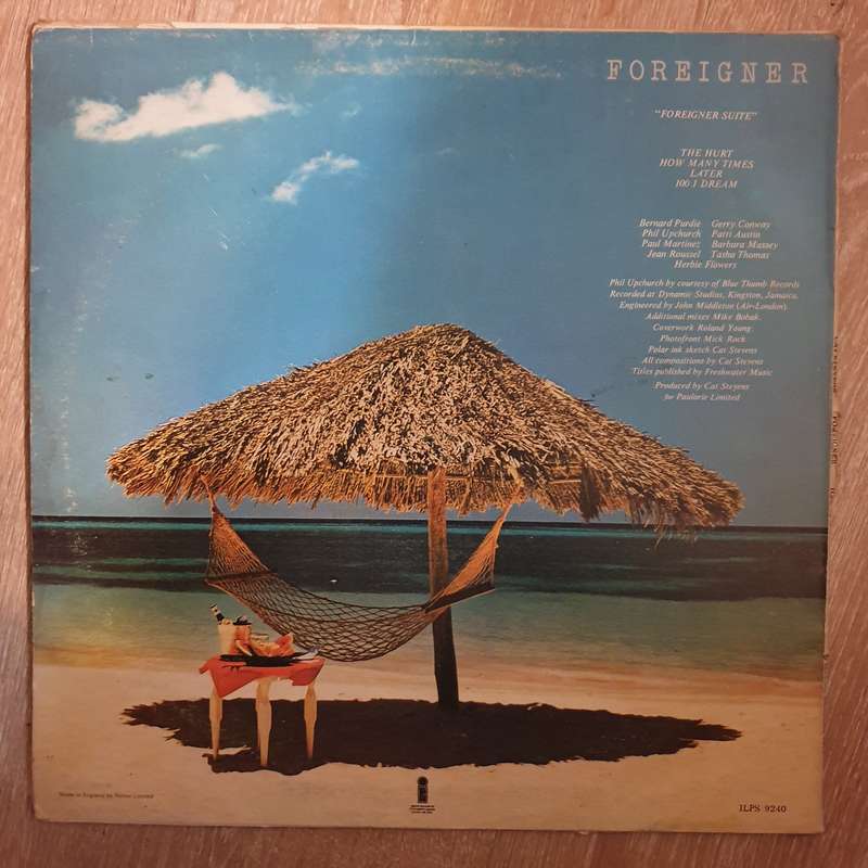 Cat Stevens - Foreigner -  Vinyl LP Record - Very-Good- Quality (VG-) (minus)