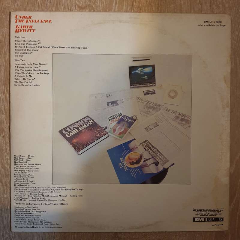Garth Hewitt  Under The Influence - Vinyl LP Record - Very-Good+ Quality (VG+)
