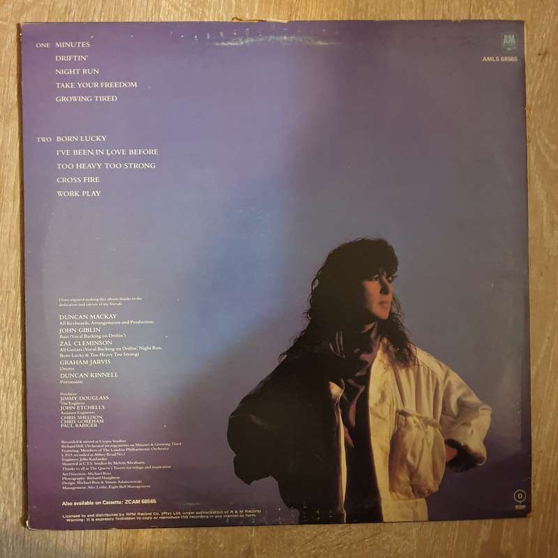 Elkie Brooks  Minutes - Vinyl LP Record - Very-Good+ Quality (VG+)