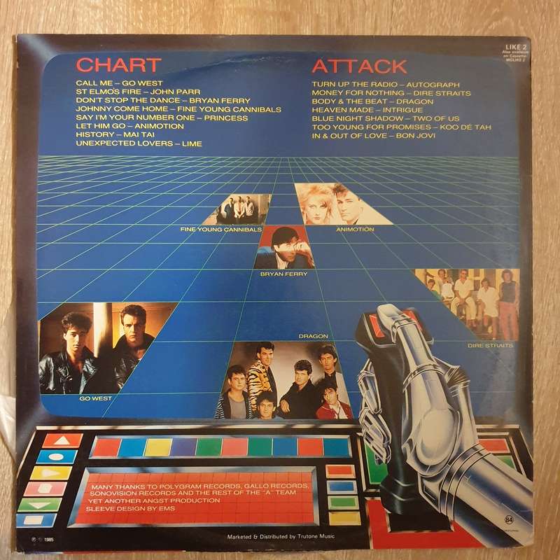 Chart Attack - Original Artists - Vinyl LP Record (VG+)