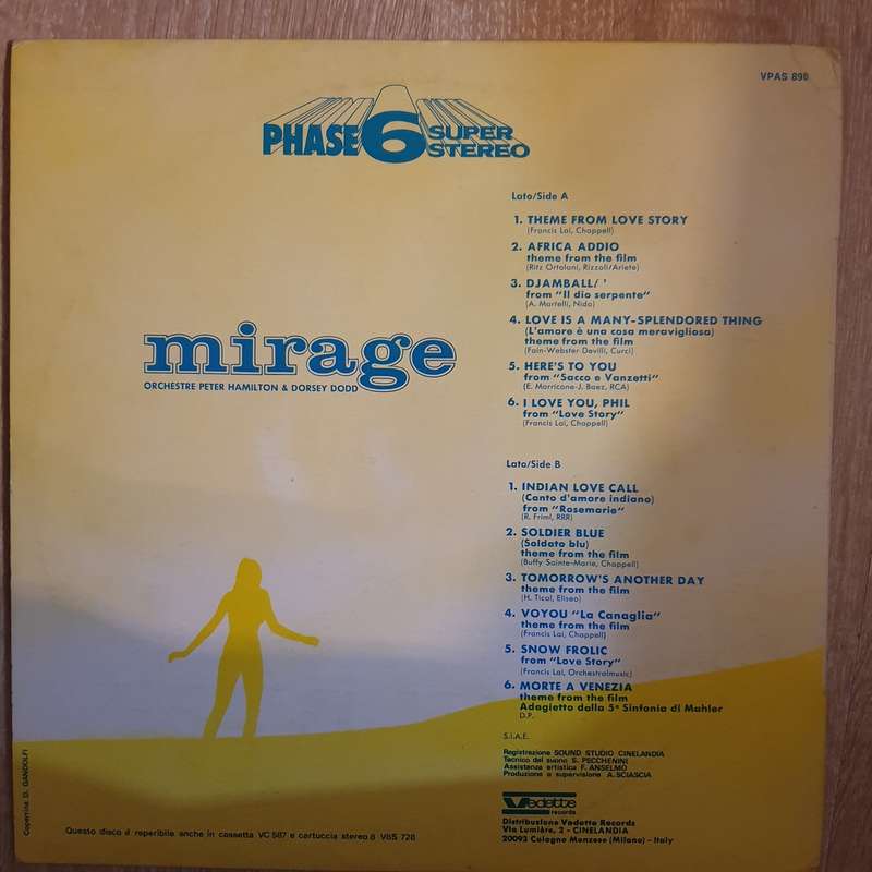 Peter Hamilton Orchestra & Dorsey Dodd Orchestra  Mirage - Vinyl LP Record - Very-Good+ Qua...