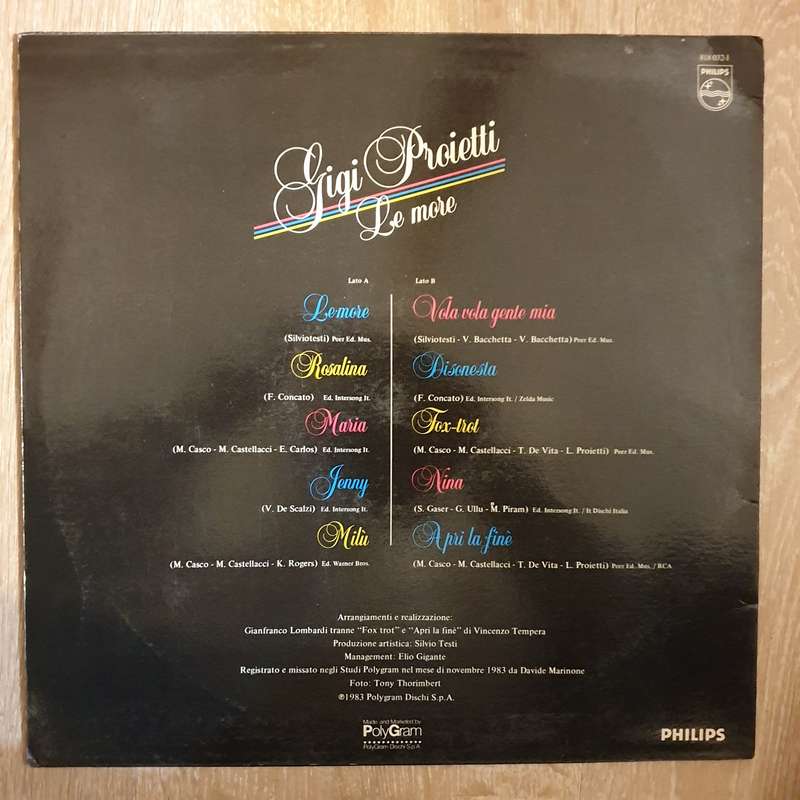 Gigi Proietti  Le More - Vinyl LP Record - Very-Good+ Quality (VG+)
