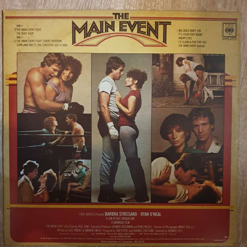 The Main Event - Soundtrack - Vinyl LP Record - Very-Good+ Quality (VG+)
