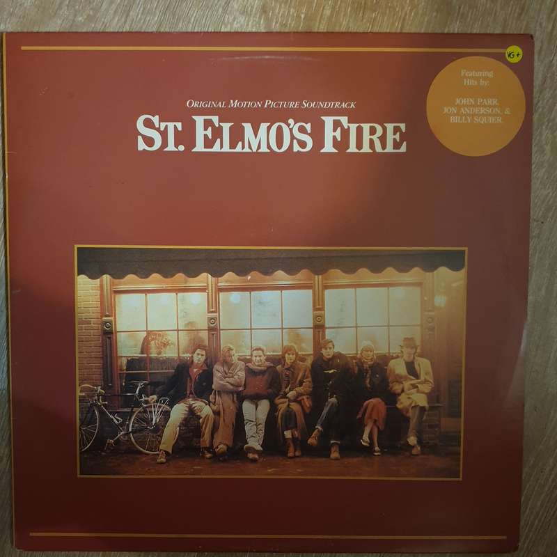 St. Elmo's Fire - Original Motion Picture Soundtrack - Vinyl LP Record - Very-Good+ Quality (VG+)