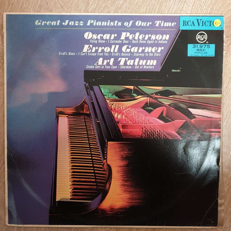 Oscar Peterson / Erroll Garner / Art Tatum  Great Jazz Pianists -  Vinyl LP Record - Very-G...