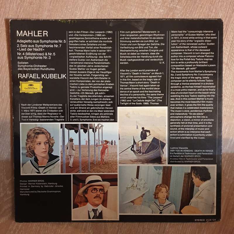 Death In Venice - Gustav Mahler - Bavarian Radio Symphony Orchestra - Rafael Kubelik  Vinyl...