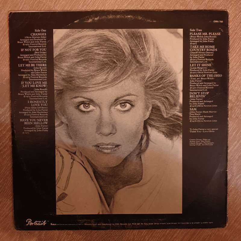 Olivia Newton John - Greatest Hits - Vinyl LP Record - Very-Good+ Quality (VG+)