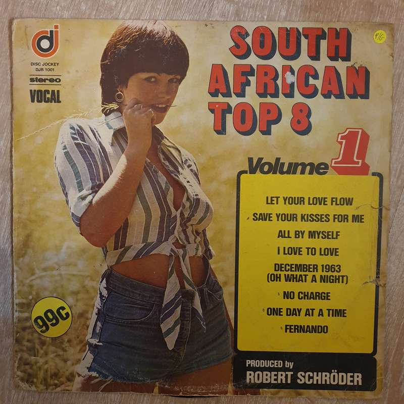 South African Top 8 Vol 1  - Vinyl LP Record - Opened  - Fair Quality (F)