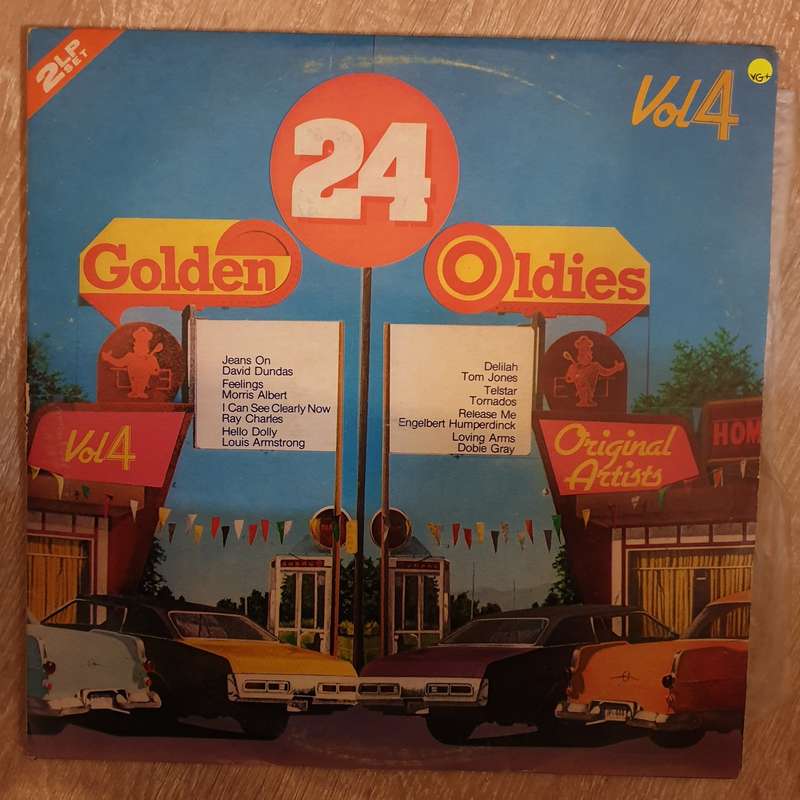 24 Golden Oldies - Vol 4 - Double Vinyl LP Record - Very-Good+ Quality (VG+)