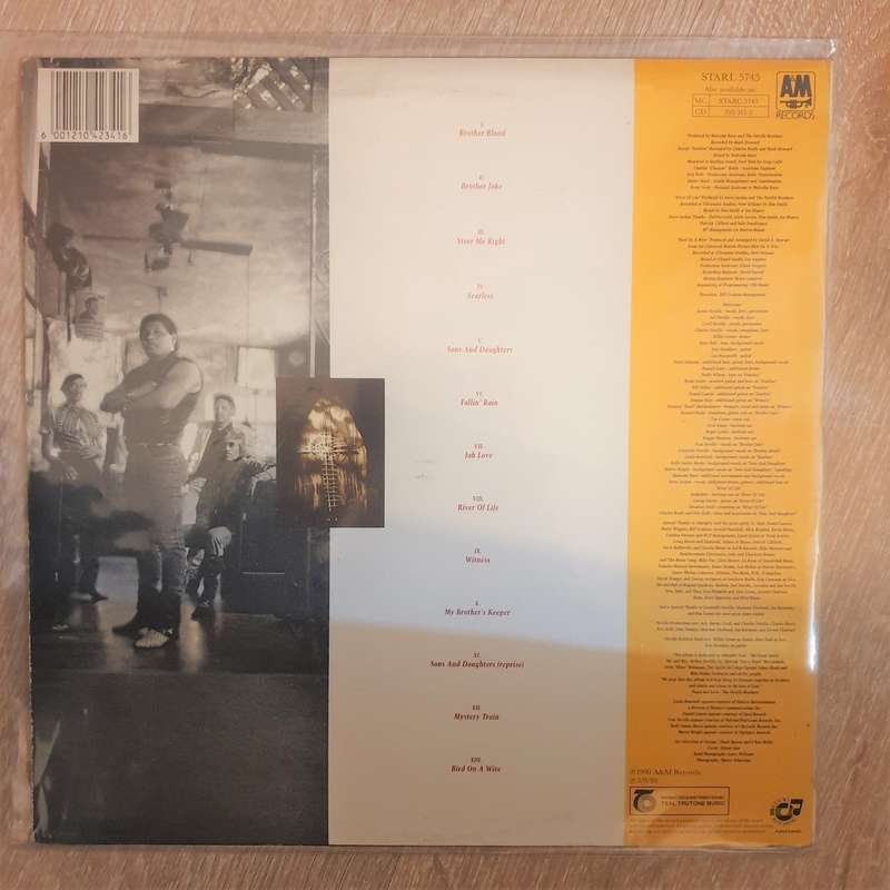 The Neville Brothers  Brother's Keeper - Vinyl LP Record - Very-Good+ Quality (VG+)