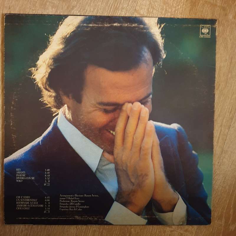Julio Iglesias  Amanti - Vinyl LP Record - Very-Good+ Quality (VG+)